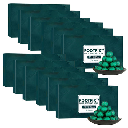 FOOTFIX™ 12 Herbal Foot Detoxing Soak Bombs