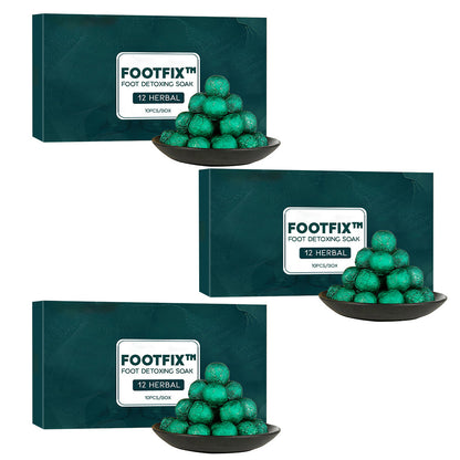 FOOTFIX™ 12 Herbal Foot Detoxing Soak Bombs